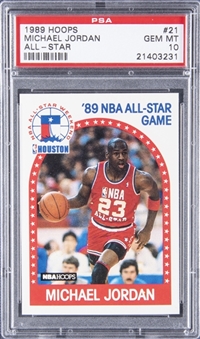 1989-90 Hoops All-Star #21 Michael Jordan - PSA GEM MT 10